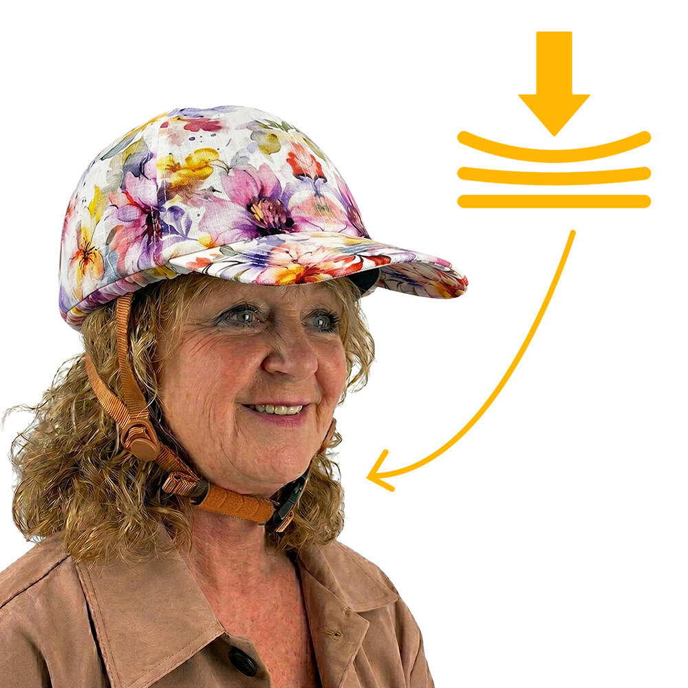 Fietshelm Vizorz SwitchCap - Pink Flower cap 5/7