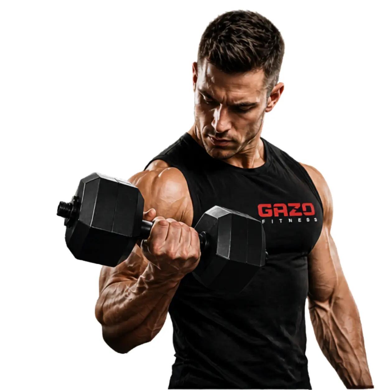 GazoFitness® Hatszögletű Súlytárcsa 2×5 kg (össz:10 kg) 3/4
