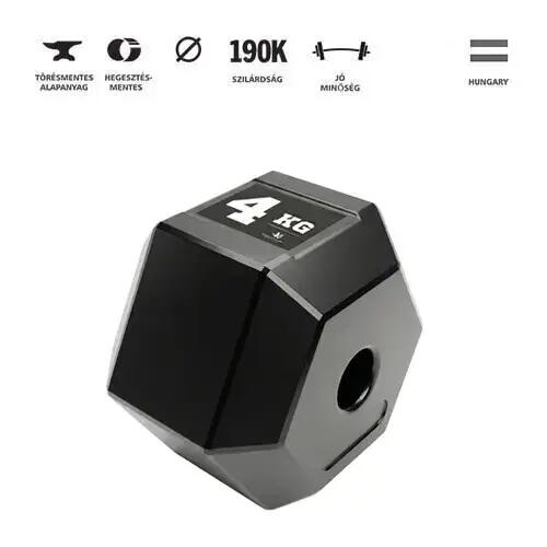 GazoFitness® Állítható Hatszögletű Kézi Súlyzó Csomag – 2×7,5 kg / 2×9,5 kg 3/7