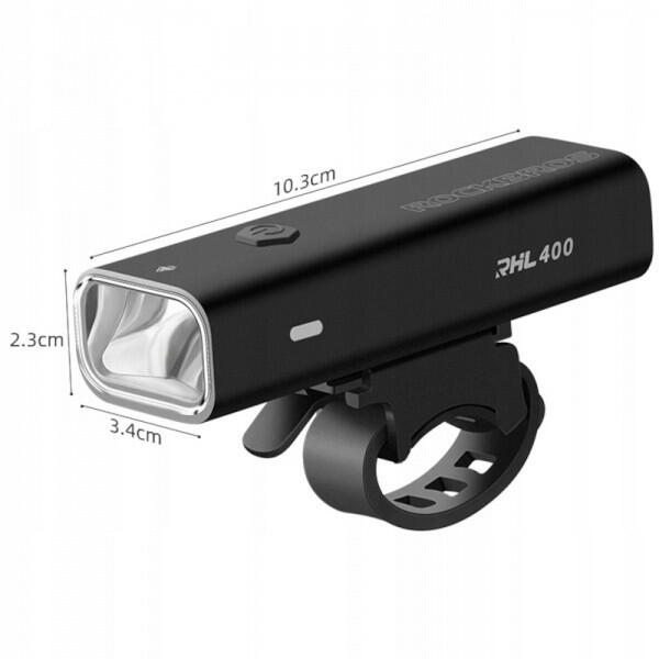 Lampka rowerowa przednia Rockbros RHL400 LED USB 400LM IPX6 2/7