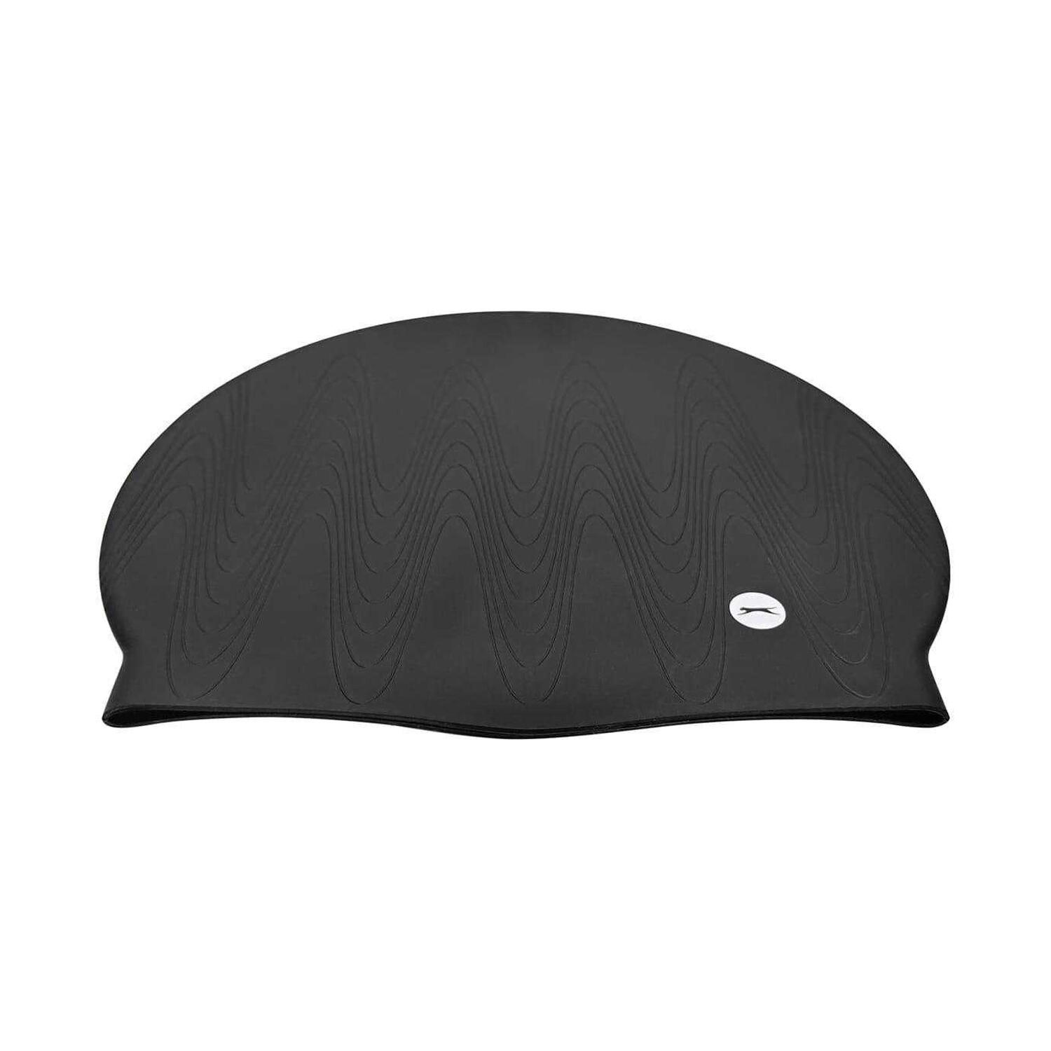 Schwimmkappe für HerrenDamen Unisex, Silikon Damen und Herren Schwarz 2/4