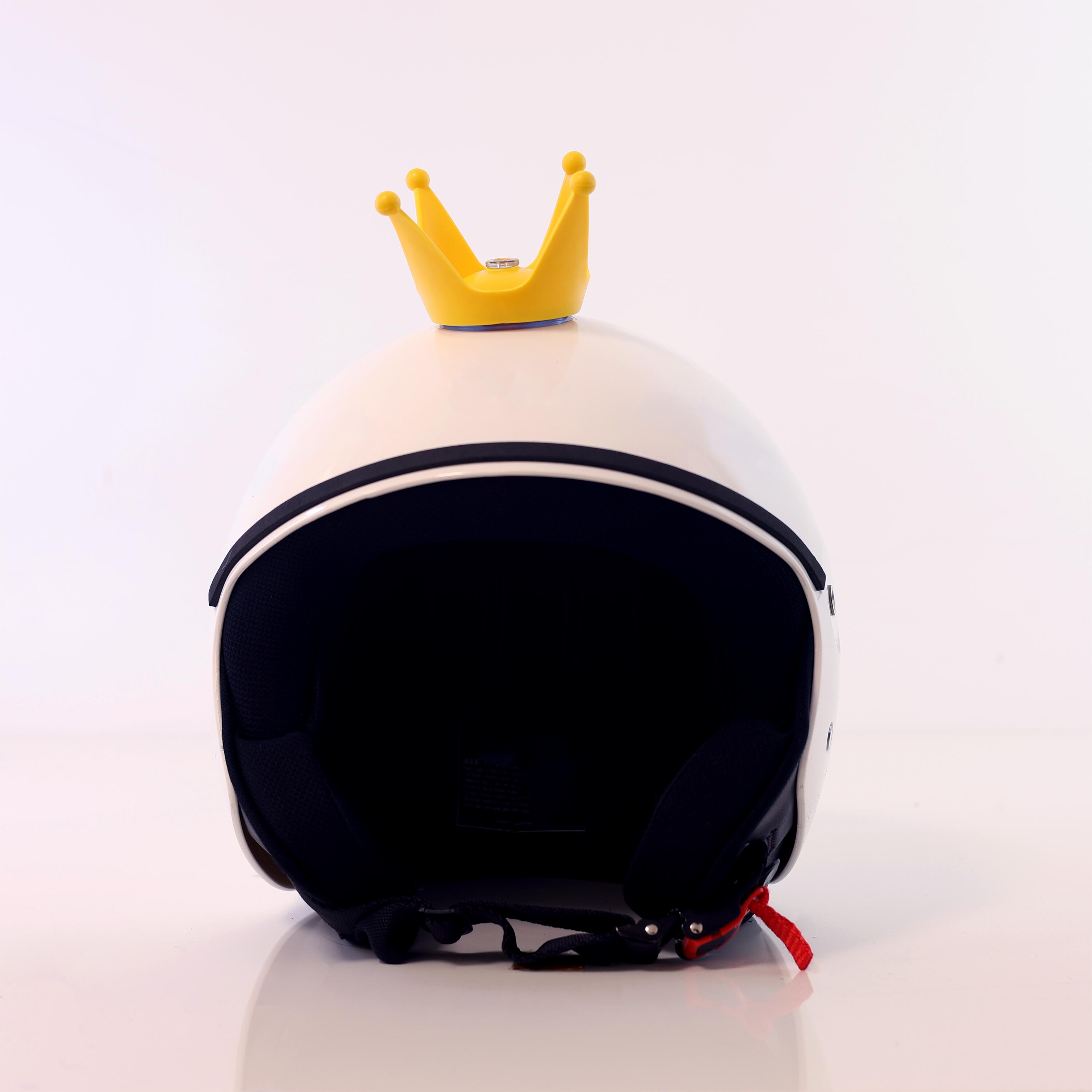 Accesorio Casco Coolcasc Corona Amarilla Talla Única 2/4