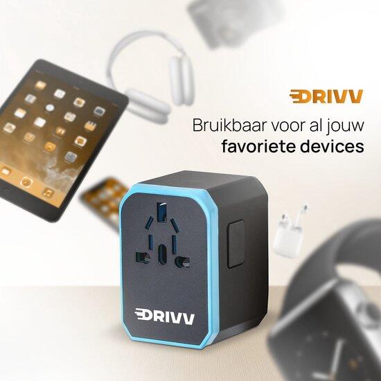 Wereldstekker - 4x USB-A en USB-C - Reisstekker - Adapter 2/7