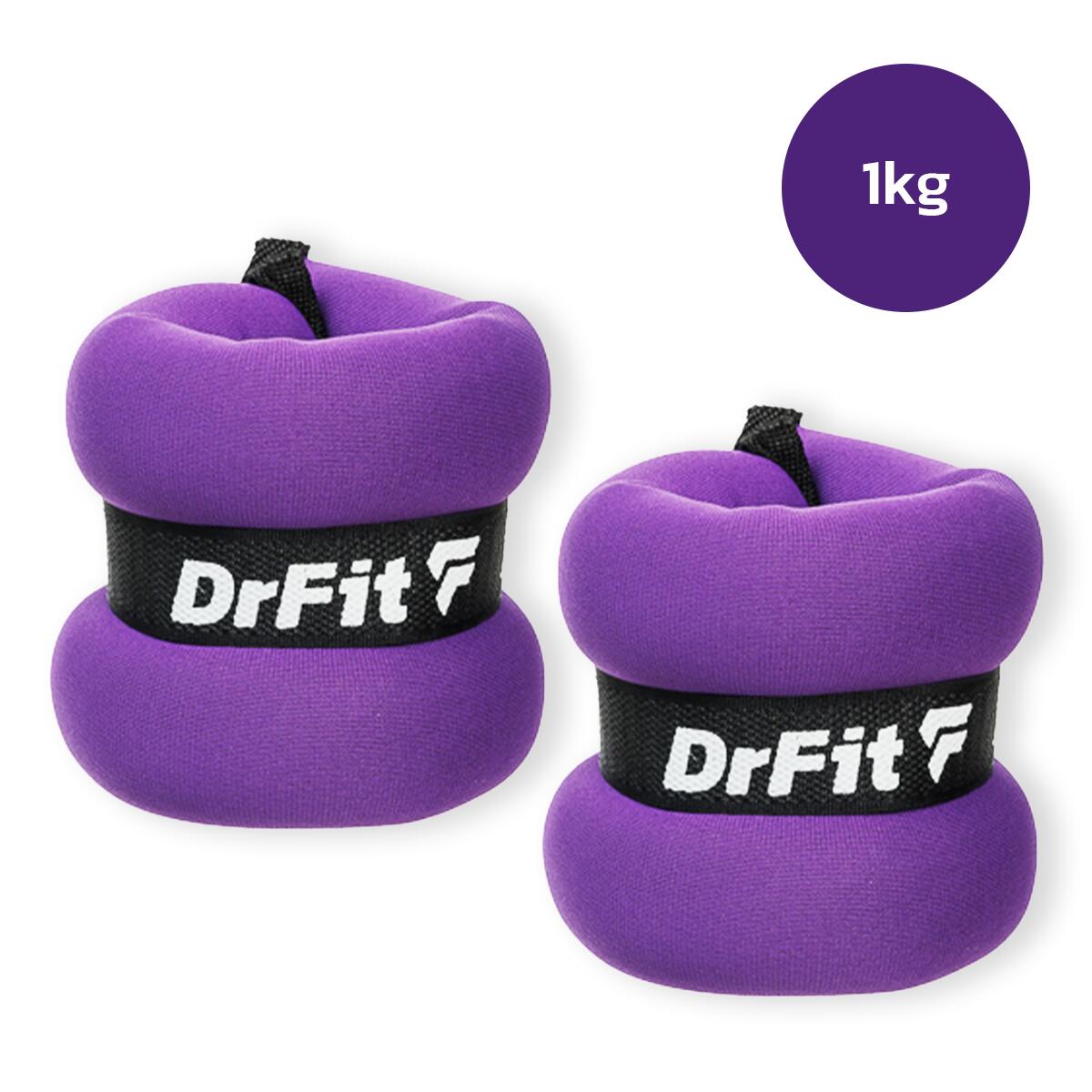 Obciążniki ciężar do ćwiczeń ciężarki do fitnessu na siłownię 1 kg para DrFit 4/7
