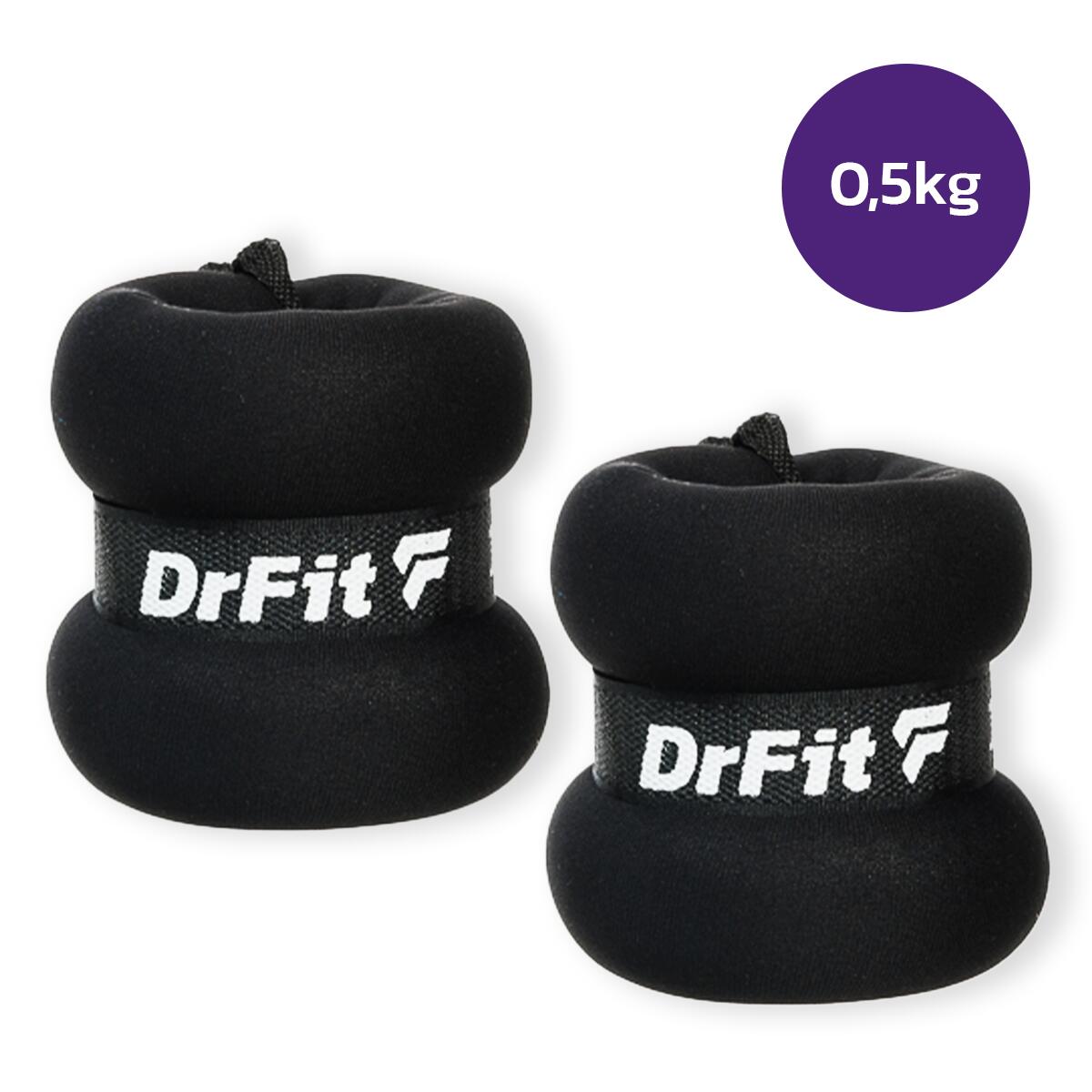 Unisex Fitness Obciążniki na Kostki i Nadgarstki 2 x 0,5 kg DrFit 4/7