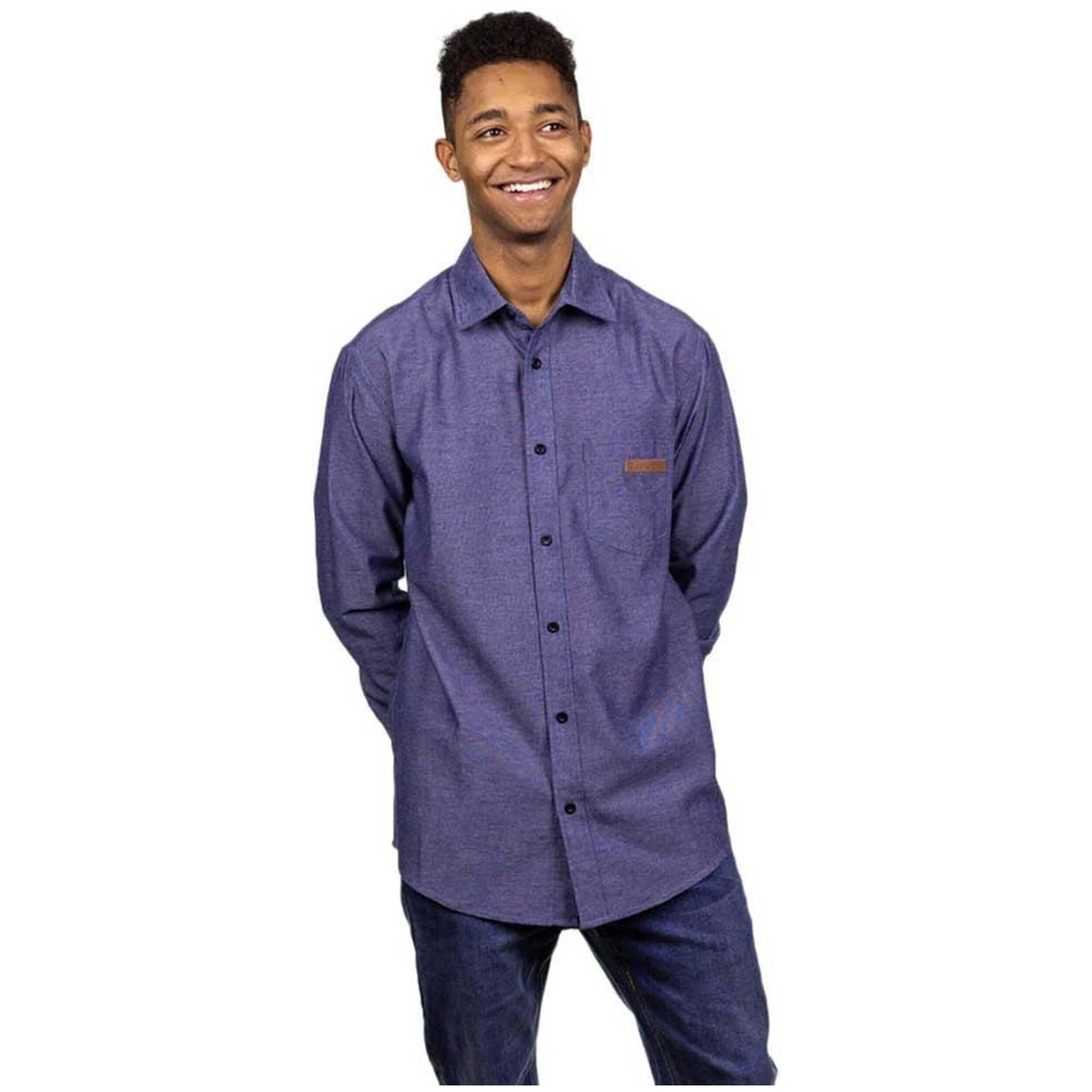 Chemise Hydroponic modèle 20520-TIDE-SH-BLUE pour homme 3/3
