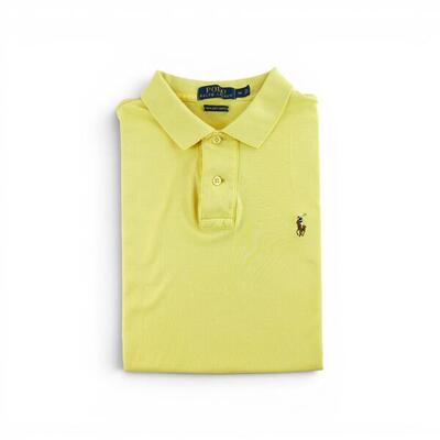 Tweedehands - polo ralph lauren herenshortarmshirt geel - goede staat