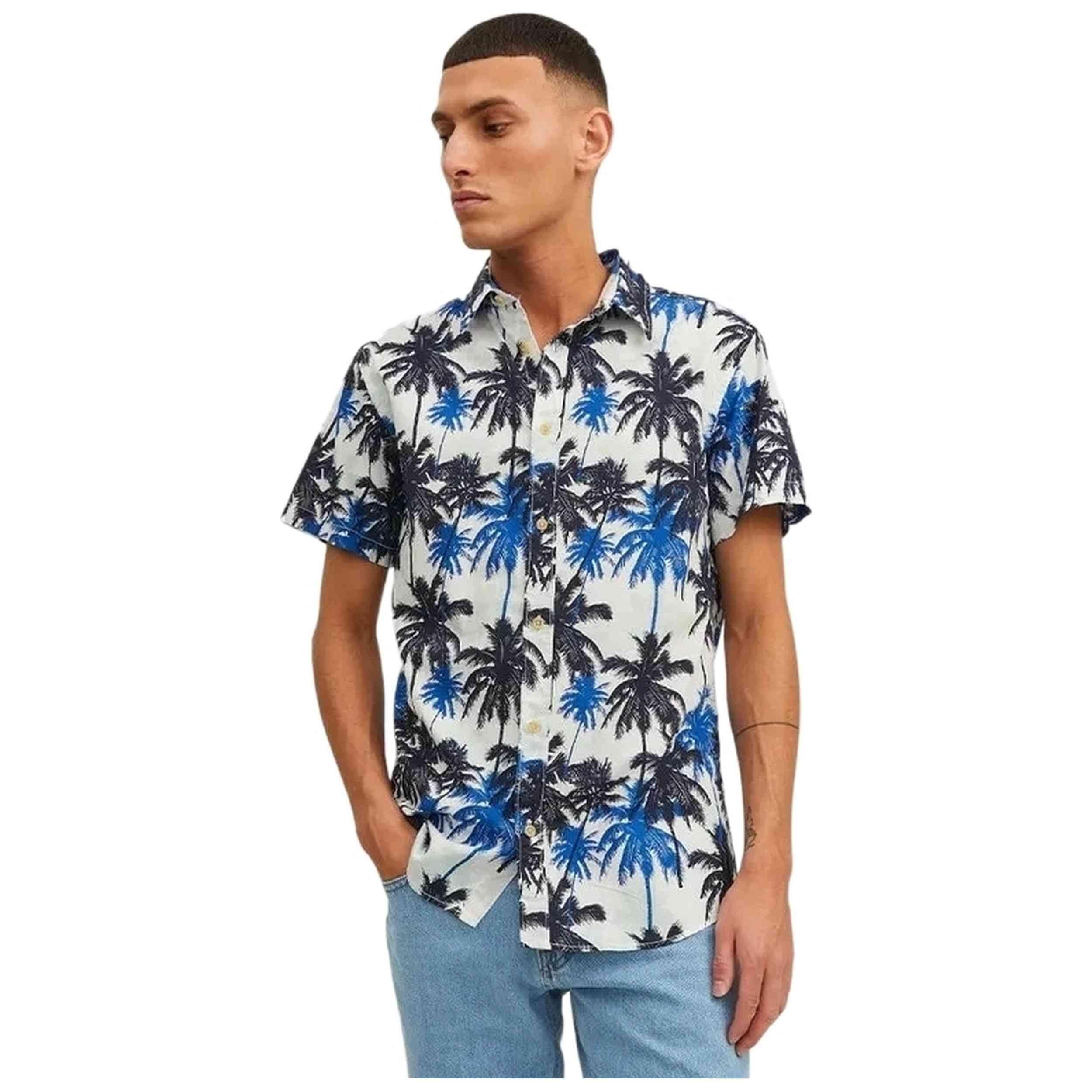 Chemise Jack&jones modèle JORJAMES TULUM AOP SHIRT SS pour homme 2/2