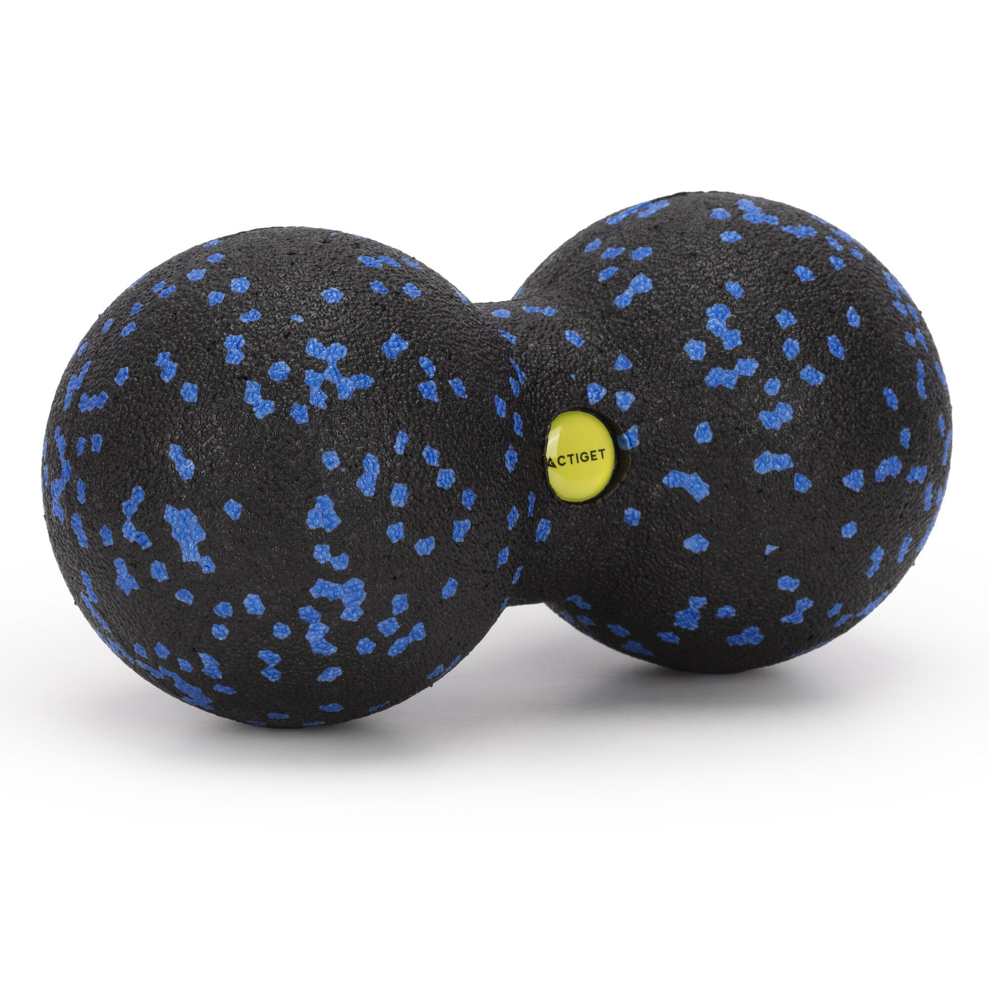 Roller, piłka podwójna, piłeczka punktowa zestaw do masażu ciała, masażer czarno 4/7