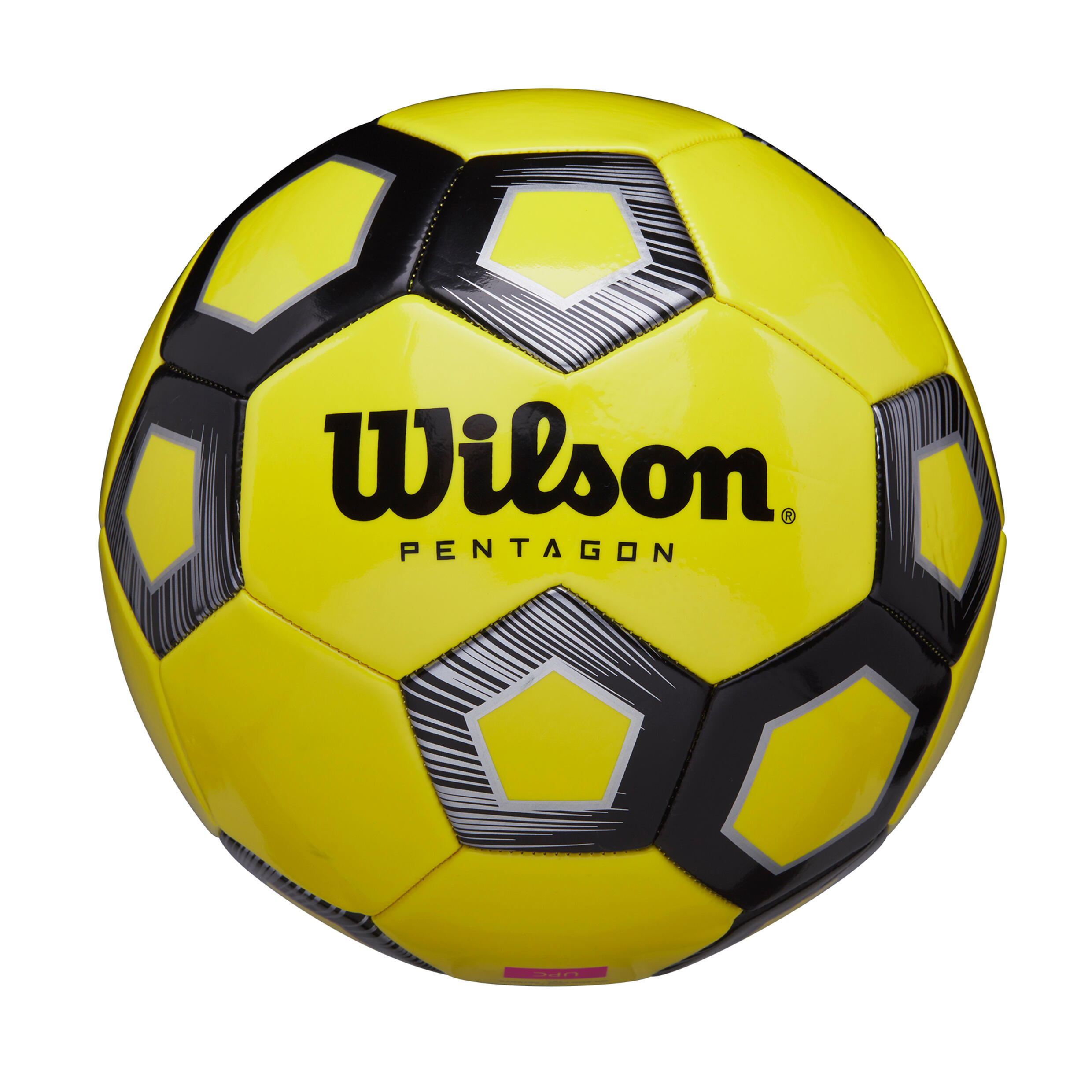 Ballon de football Wilson Pentagon, taille 5, jaune/noir 1/3