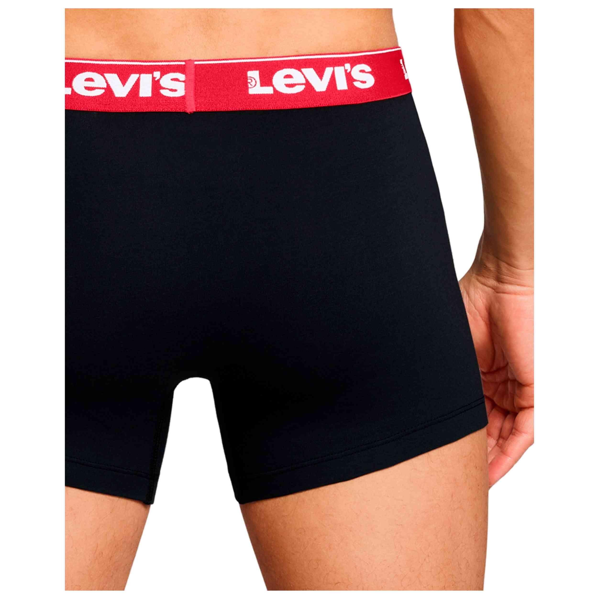 Boxers Levi's modèle LEVIS MEN REPEAT LOGO BOXER BRIEF 3P pour homme 1/5
