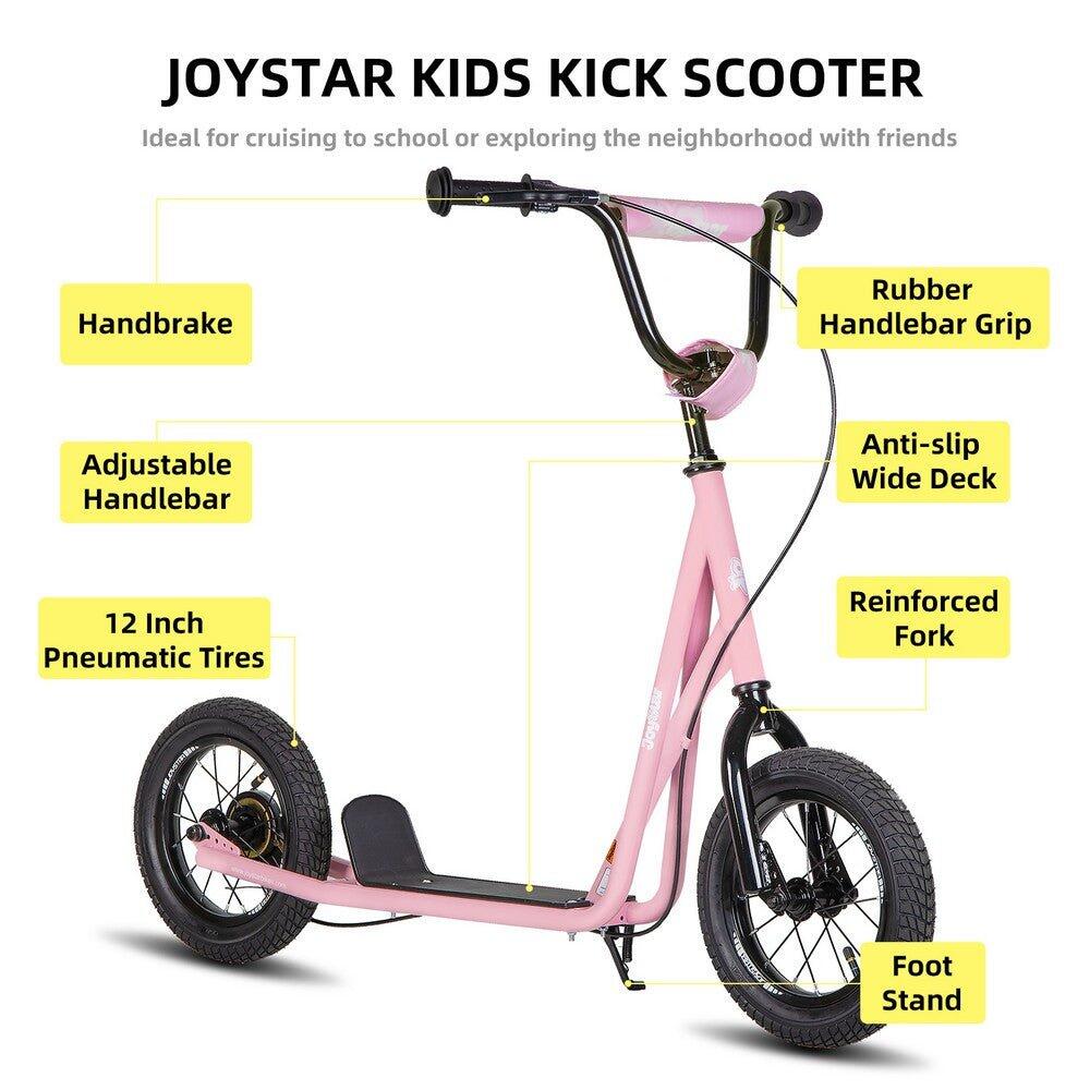 Kinderroller 12" Räder, verstellbarer Lenker, passend 5-9 Jahre 4/6