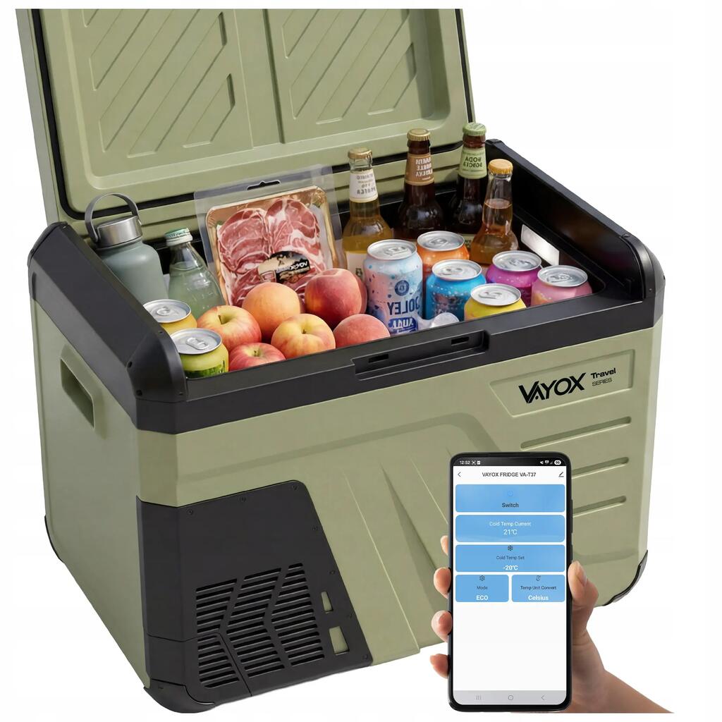 Хладилник туристически компресорен Vayox VA-T37 12/24/230V 35L