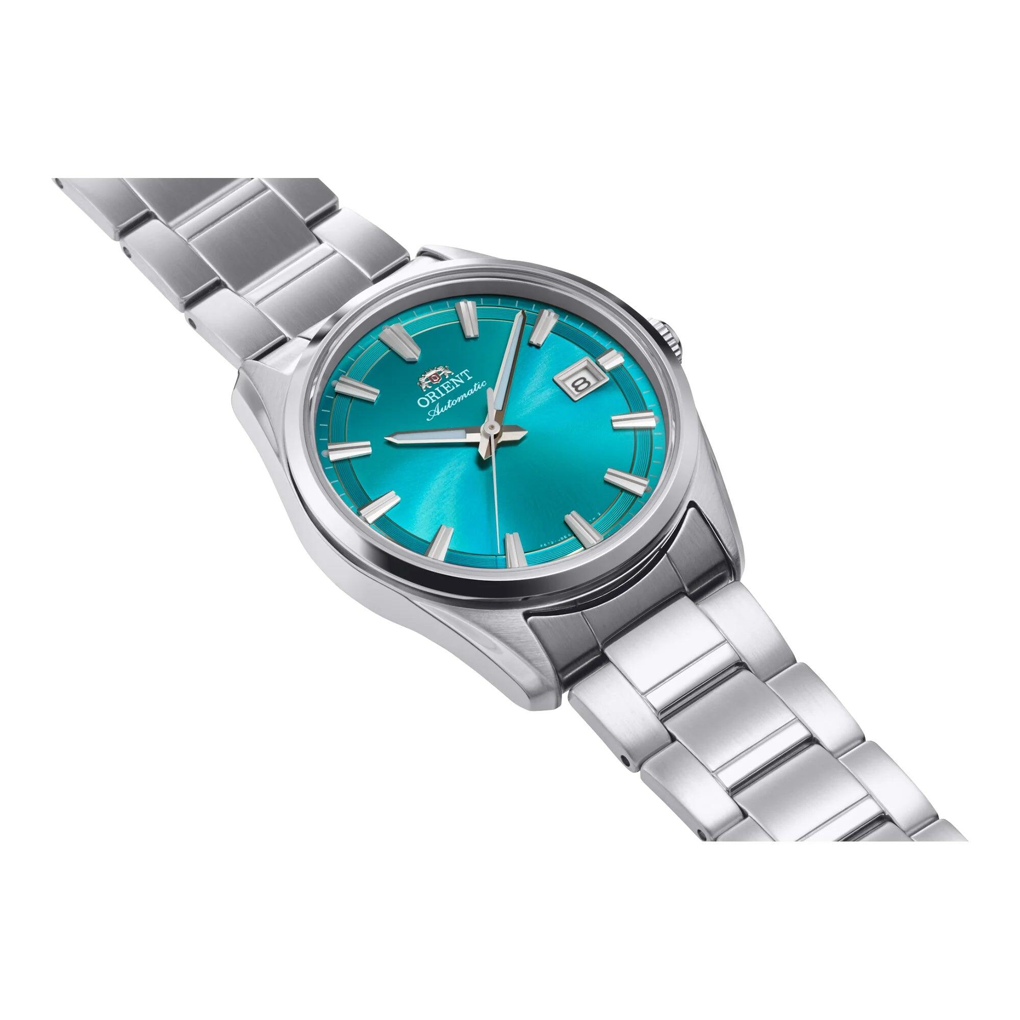 ORIENT Stretto Date montre automatique homme turquoise acier 3/3