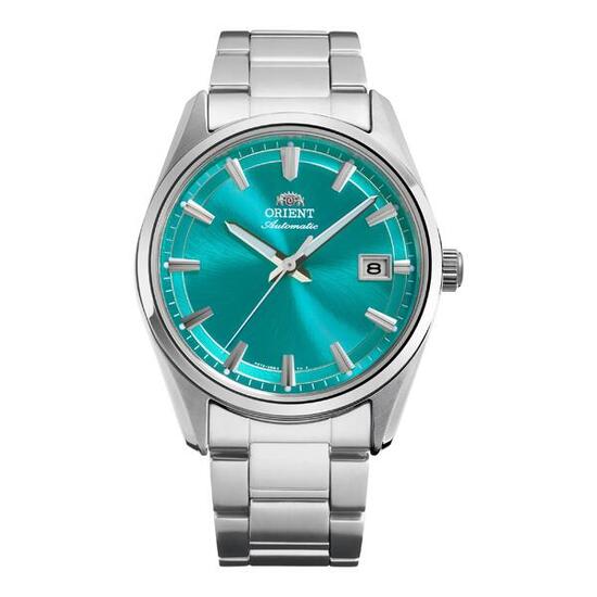 ORIENT Stretto Date montre automatique homme turquoise acier
