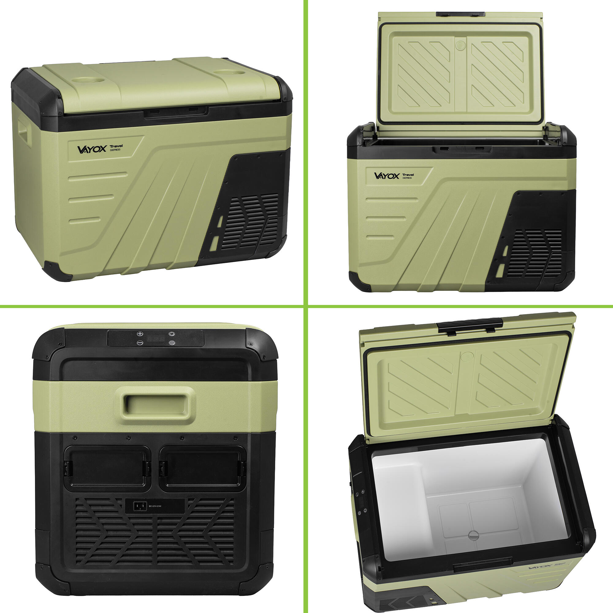 Frigorífico portátil de compressor Vayox VA-T37 12/24/230V 35L 6/8