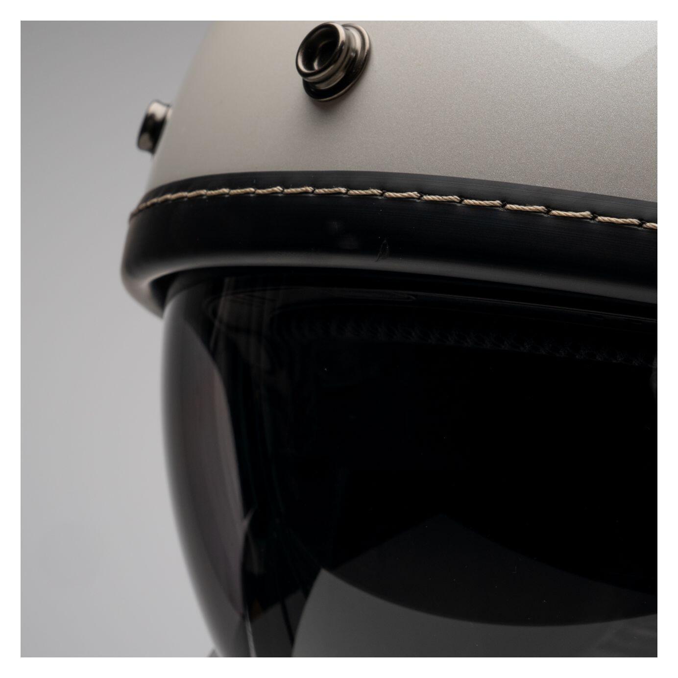 MOTOBLOUZ Casque JET ELEMENT DMC White pour Scooter Vélo Trottinette 6/7