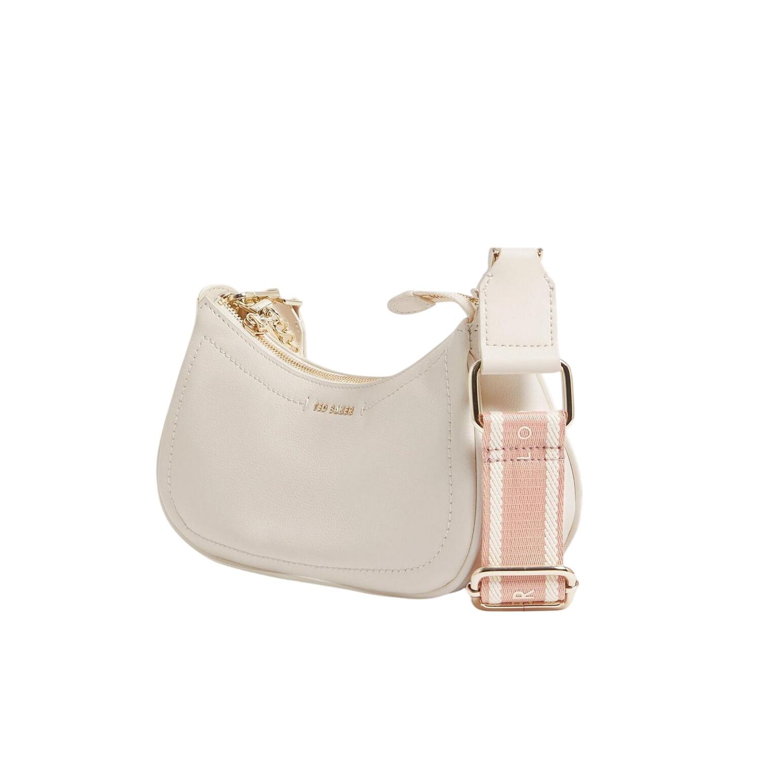 Womens/Ladies Leather Shoulder Bag (Ivory) One Size 2/4