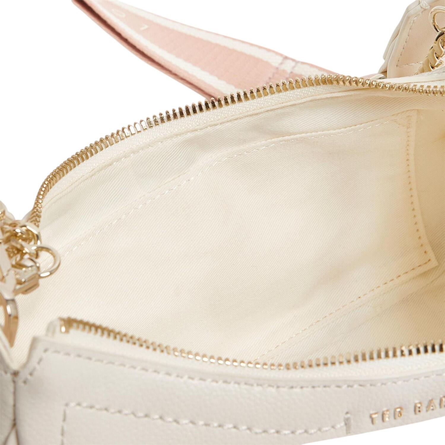 Womens/Ladies Leather Shoulder Bag (Ivory) One Size 4/4