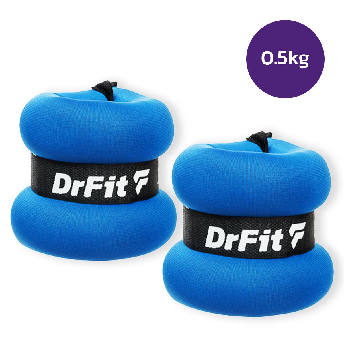 Unisex Fitness Obciążniki na Kostki i Nadgarstki 2 x 0,5 kg DrFit 4/7