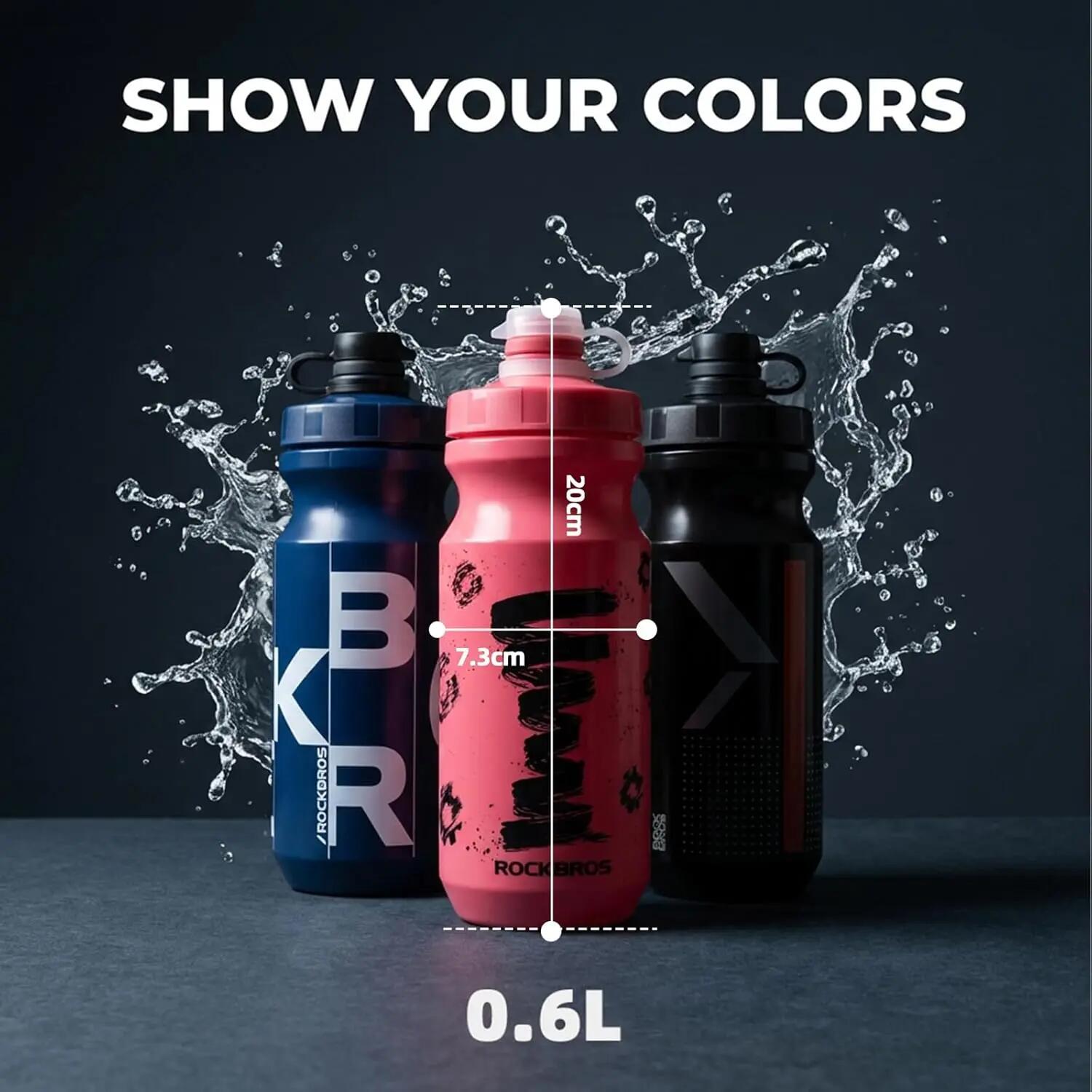 Suport bidon Rockbros negru 600 ml, fără BPA 3/4