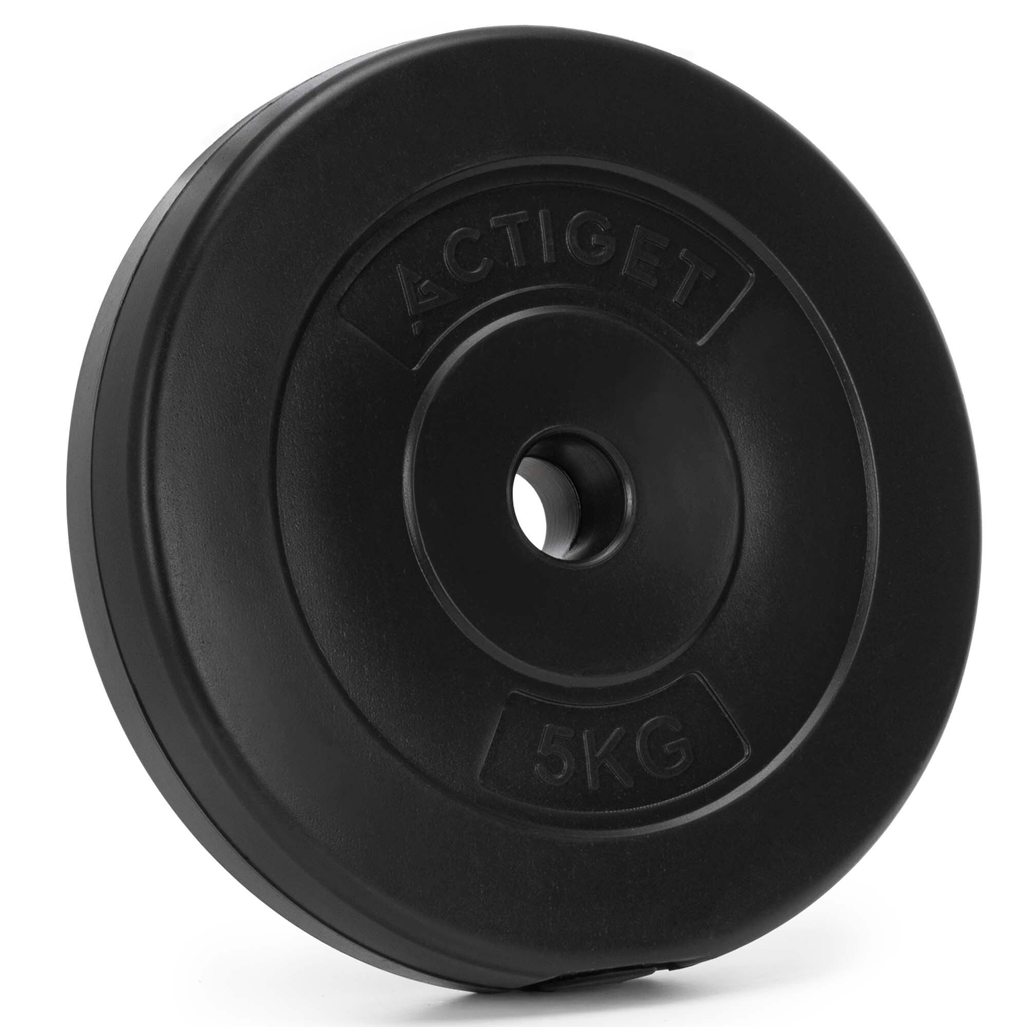 Obciążenia kompozytowe Actiget 2x5 kg talerze bitumiczne do sztangi 31 mm 5/5