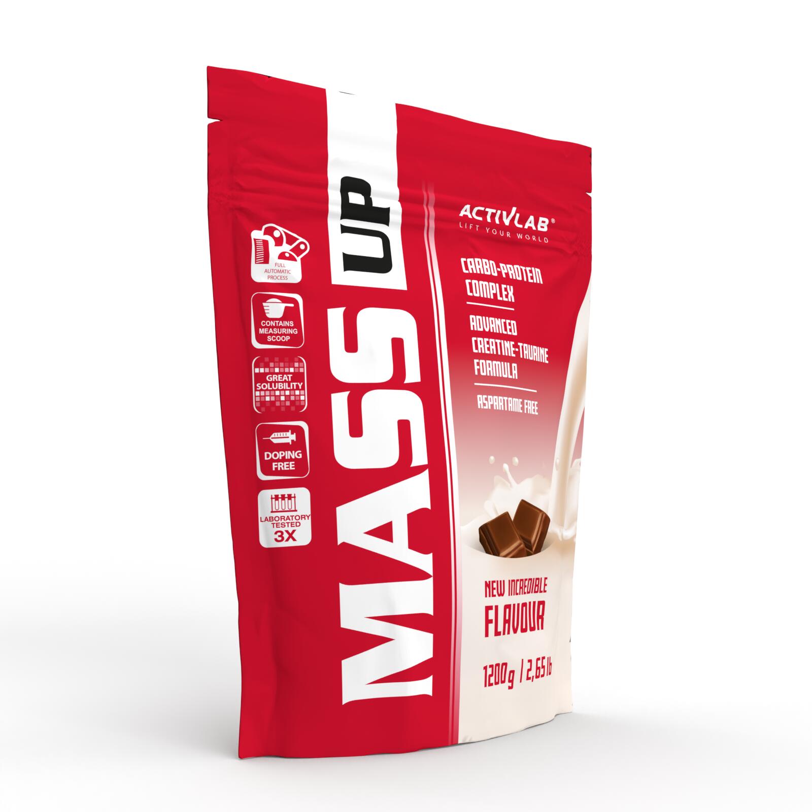 Activlab Mass Up Gainer 1200 g Schokolade – Kohlenhydrat-Protein-Gainer mit Krea 2/5