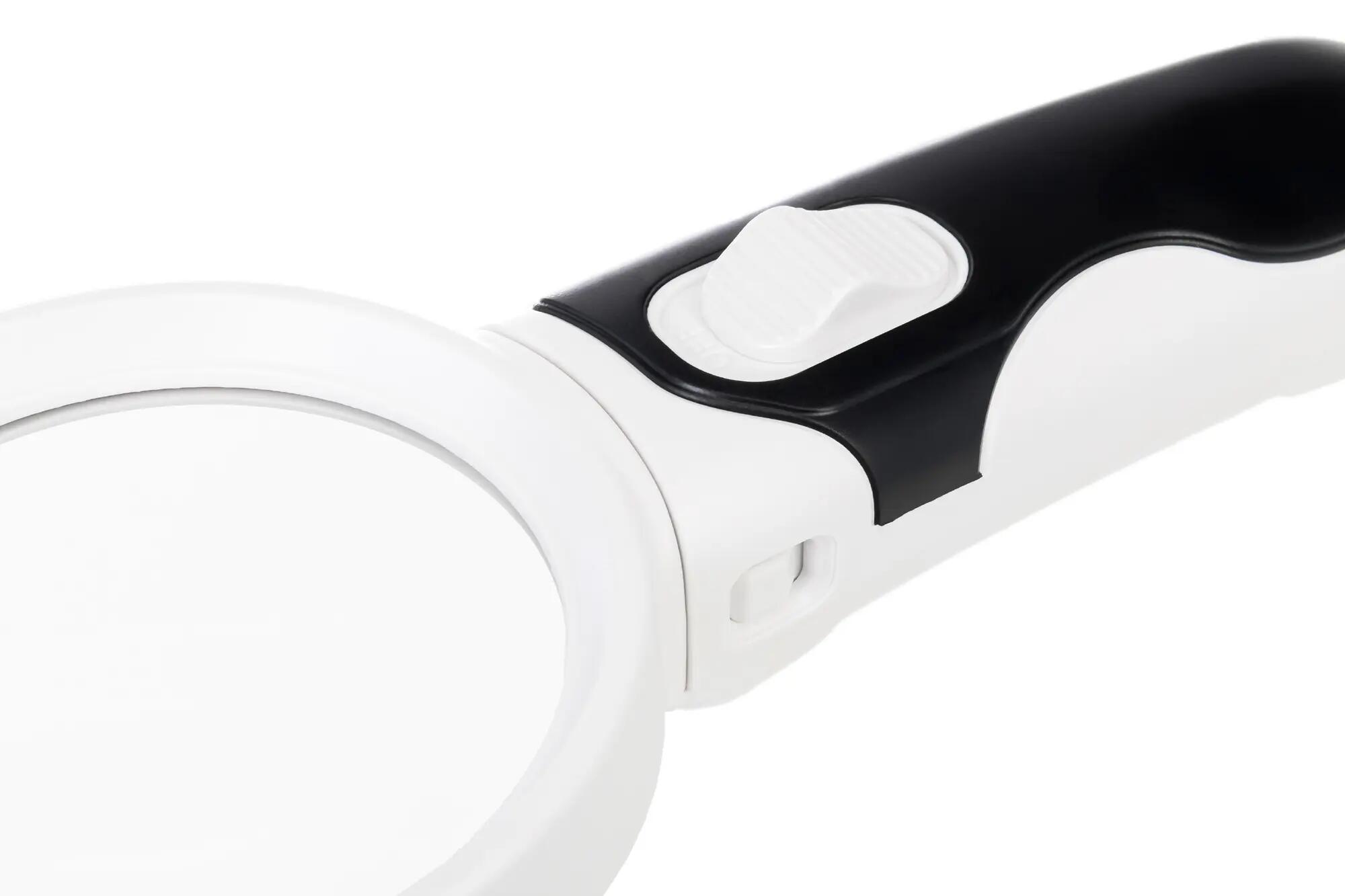 Lente d'ingrandimento - 2 lenti interc., LED - ML7 - Nero 6/10