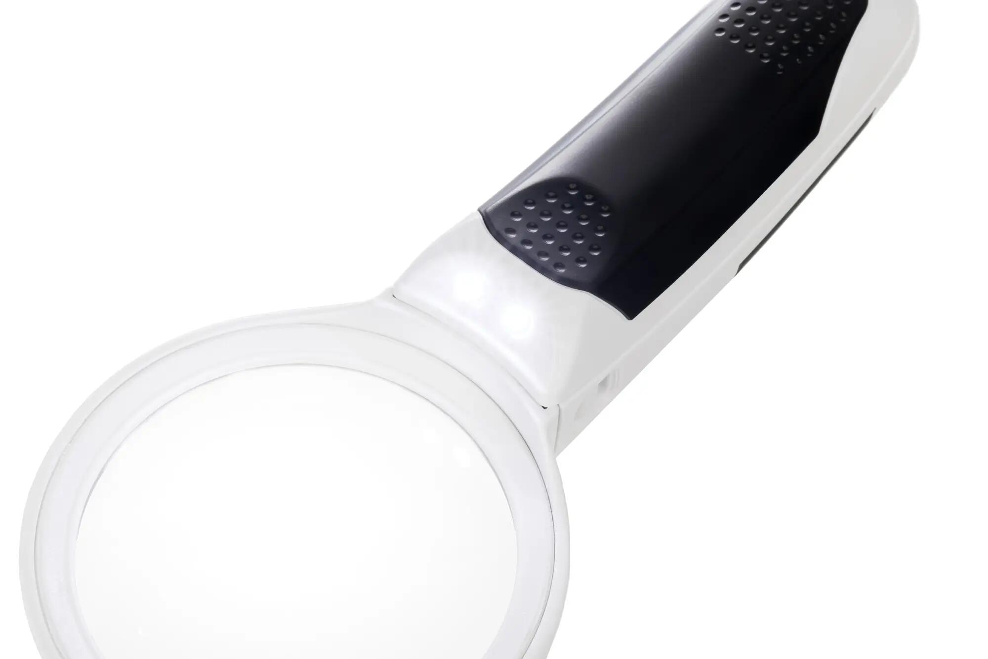 Lente d'ingrandimento - 2 lenti interc., LED - ML7 - Nero 7/10