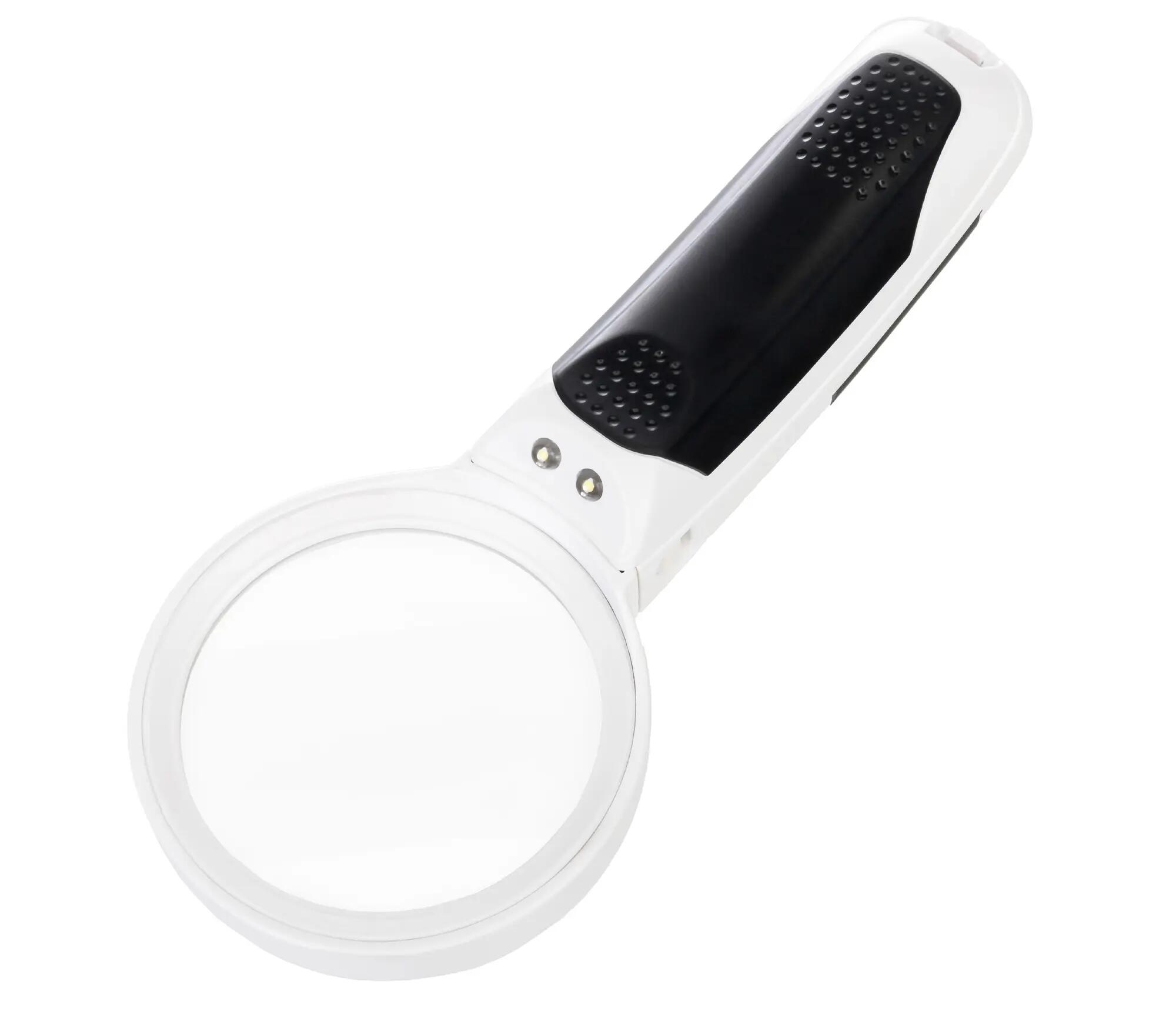 Lente d'ingrandimento - 2 lenti interc., LED - ML7 - Nero 5/10