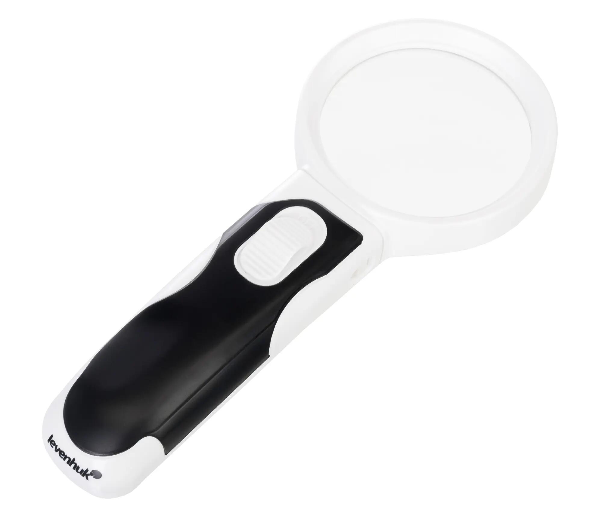 Lente d'ingrandimento - 2 lenti interc., LED - ML7 - Nero 4/10