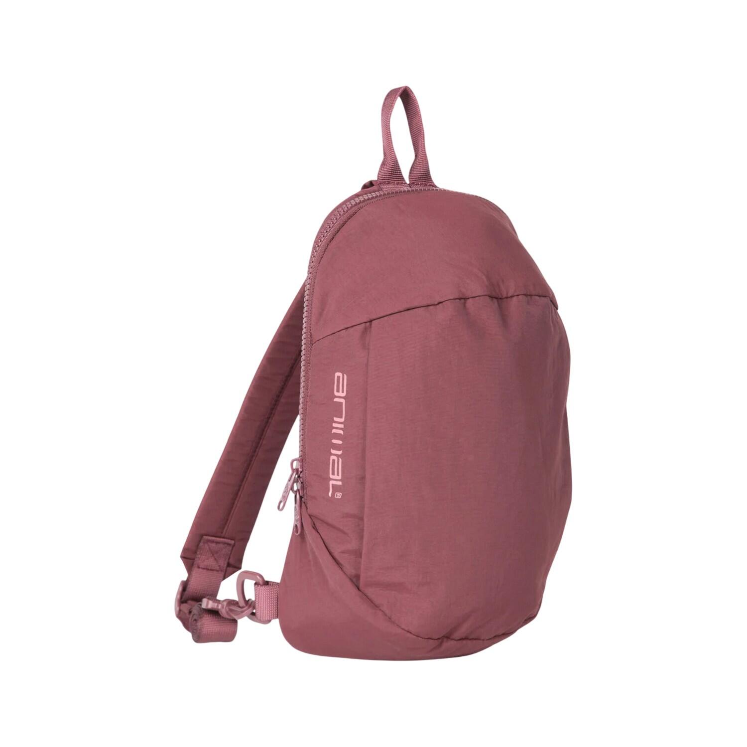 Schultertasche, Logo, 5l Damen und Herren Burgunderrot 3/4