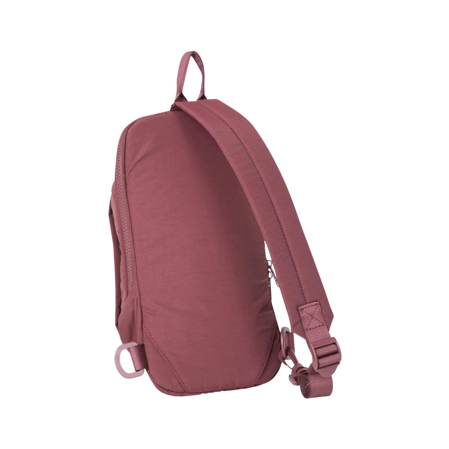 Schultertasche, Logo, 5l Damen und Herren Burgunderrot 2/4