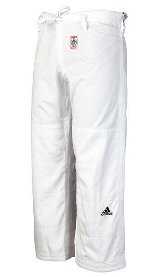 Pantalon de judo & jiu-jitsu (couleur : blanc - taille : 205 - broderie :)