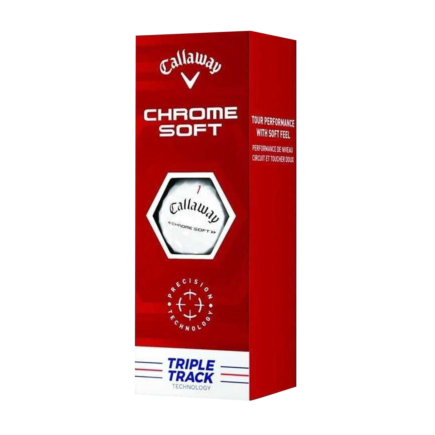 Triple Golf Balls (Pack of 12) (White) One Size 2/2
