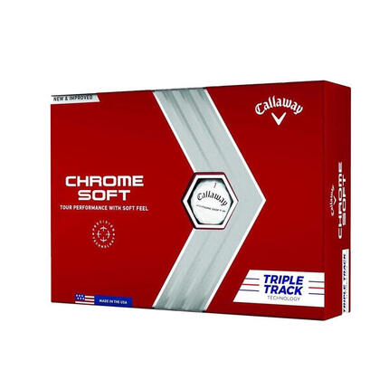 Lot De 12 Balles De Golf Motif/style Triple (Blanc) Taille unique