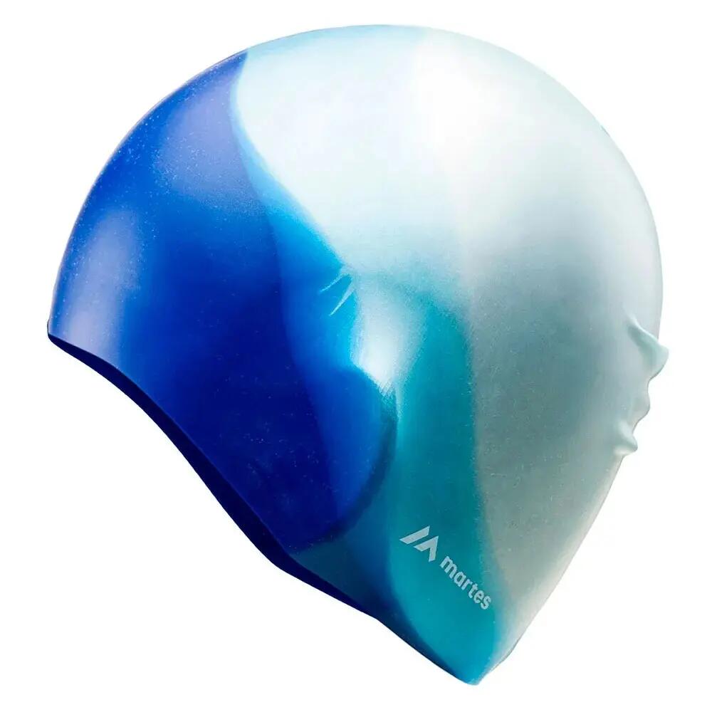 Cuffia Da Nuoto Adulto Unisex Martes Multisili Blu Argento 2/3