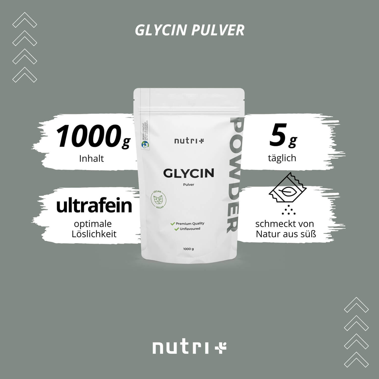 Glycin Pulver 1000g 3/5