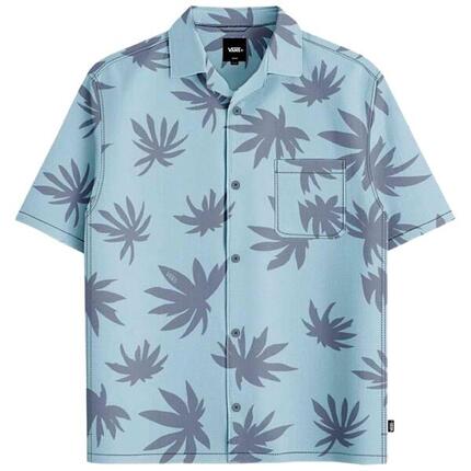 Chemise Vans modèle VAN DOREN PRINTED CAMP SS SHIRT 2 Dawn Mist pour homme