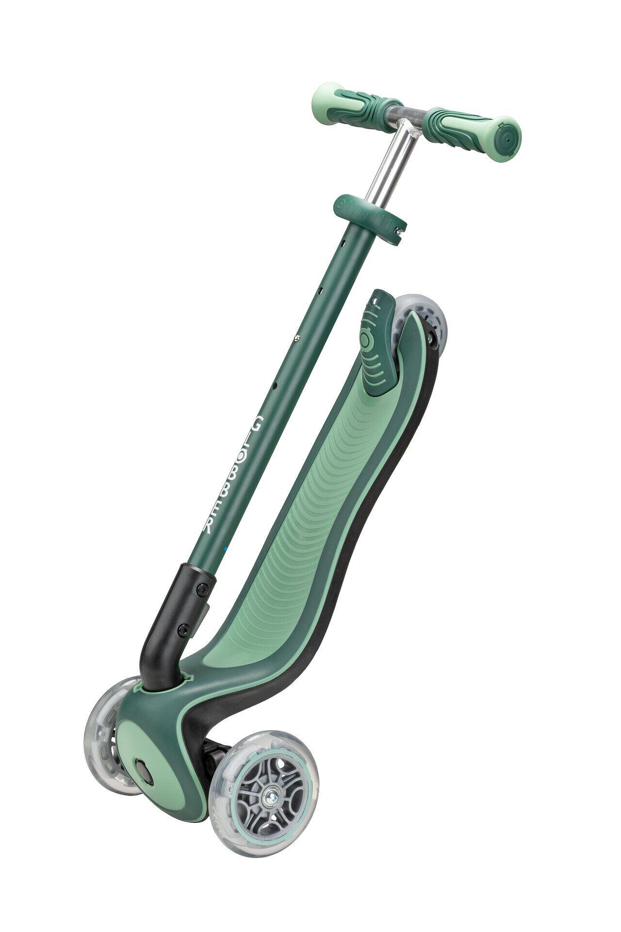 GLOBBER ELITE DELUXE LIGHTS oliv grün, mit Leuchtrollen 2/7