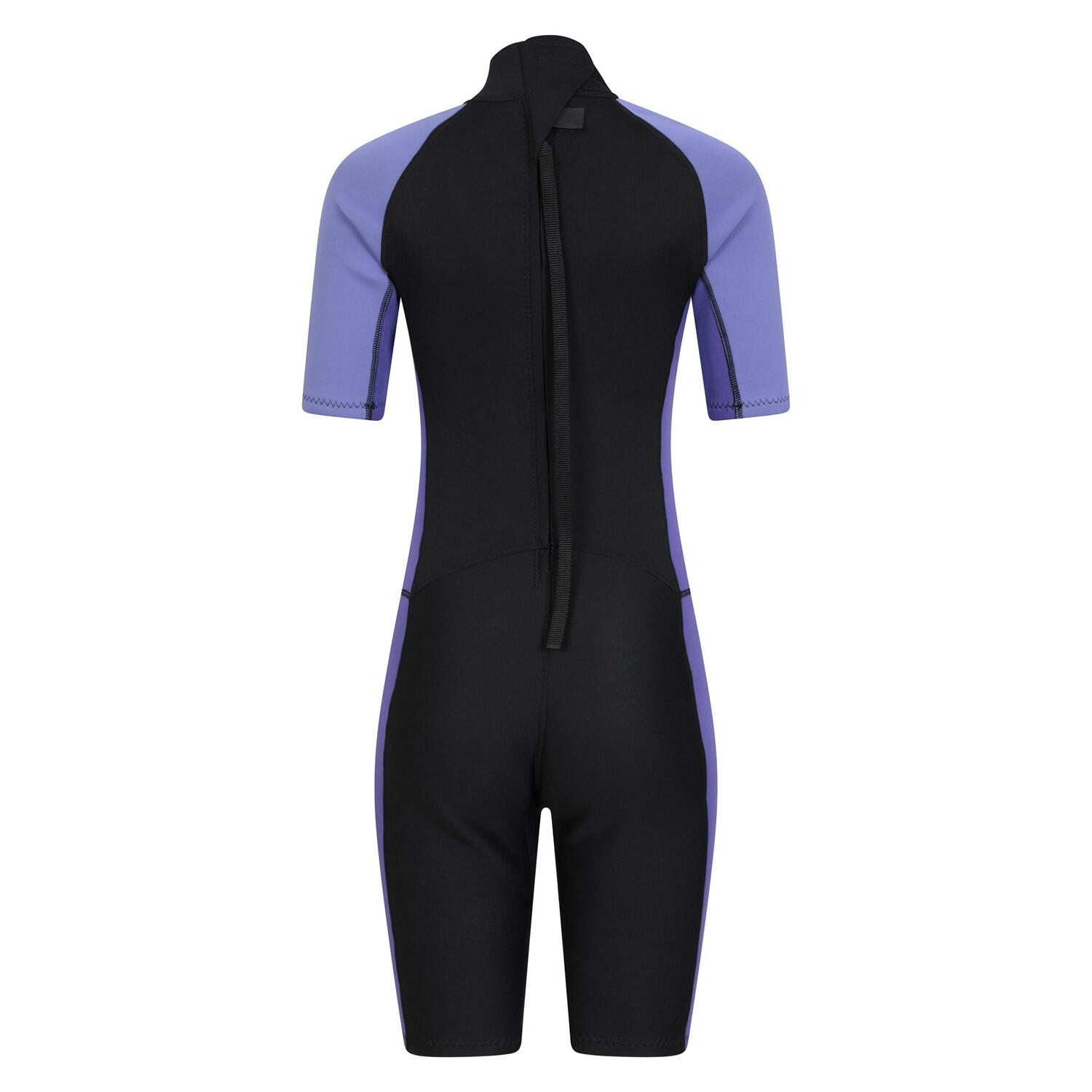 Womens/Ladies Short Wetsuit (Purple) 2/4