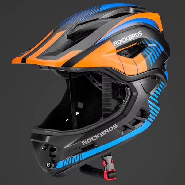 Kask dziecięcy z odpinaną osłoną podbródka FULL FACE off-road Rockbros 5/7