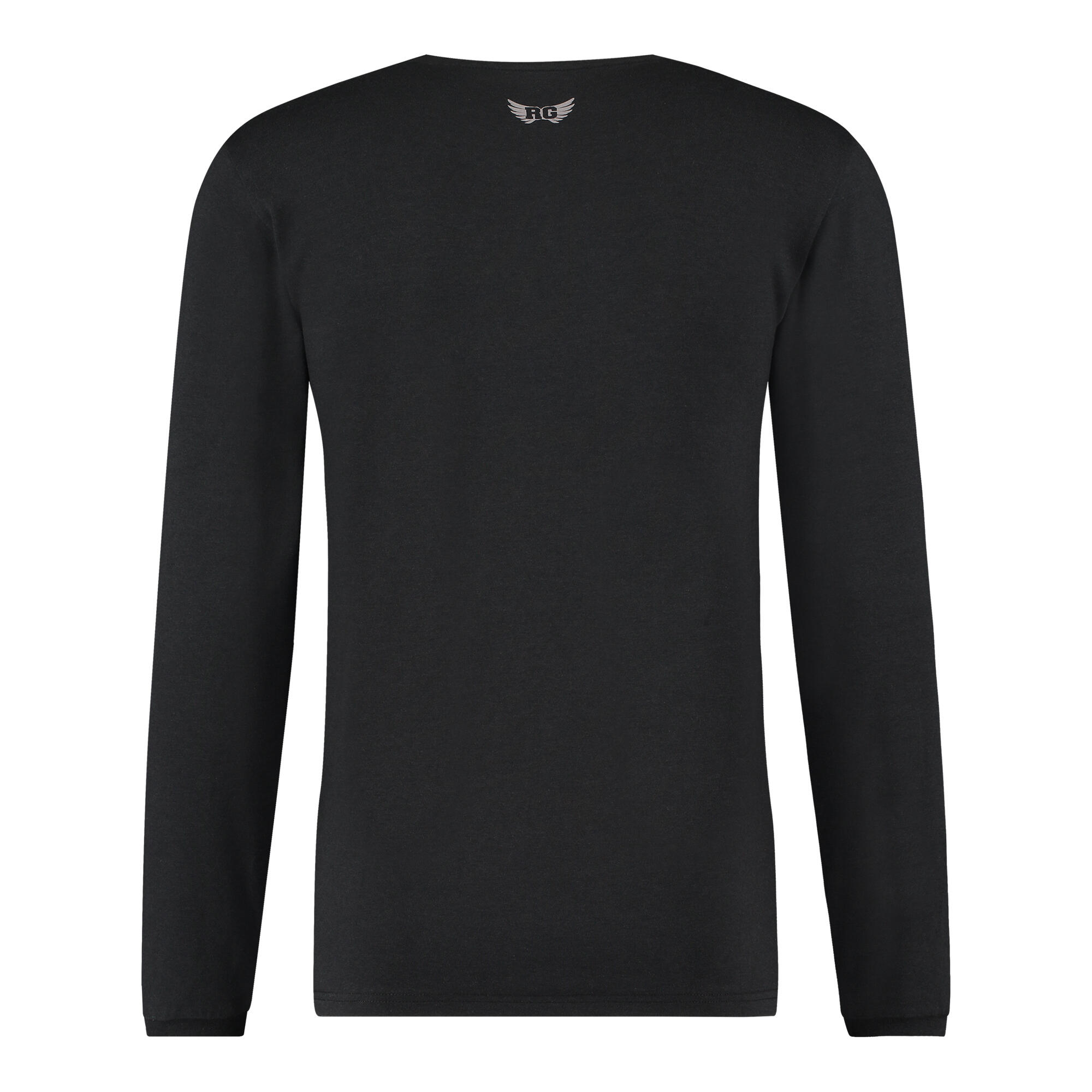 T-shirt Yoga et Pilates Rudra manches longues – Noir - Renegade Guru 3/3