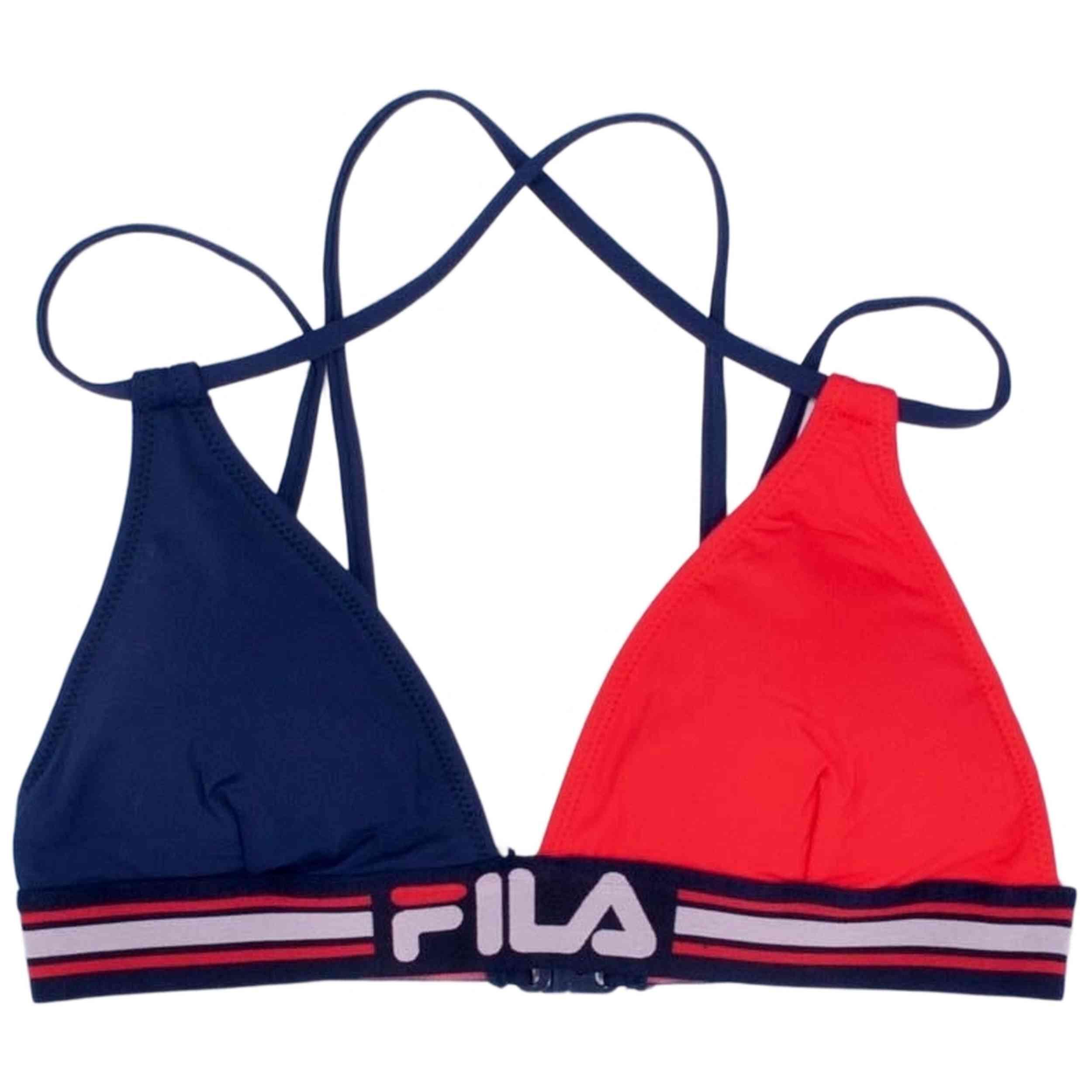 Bikini top Fila model True Red y Black Iris voor vrouwen 2/2