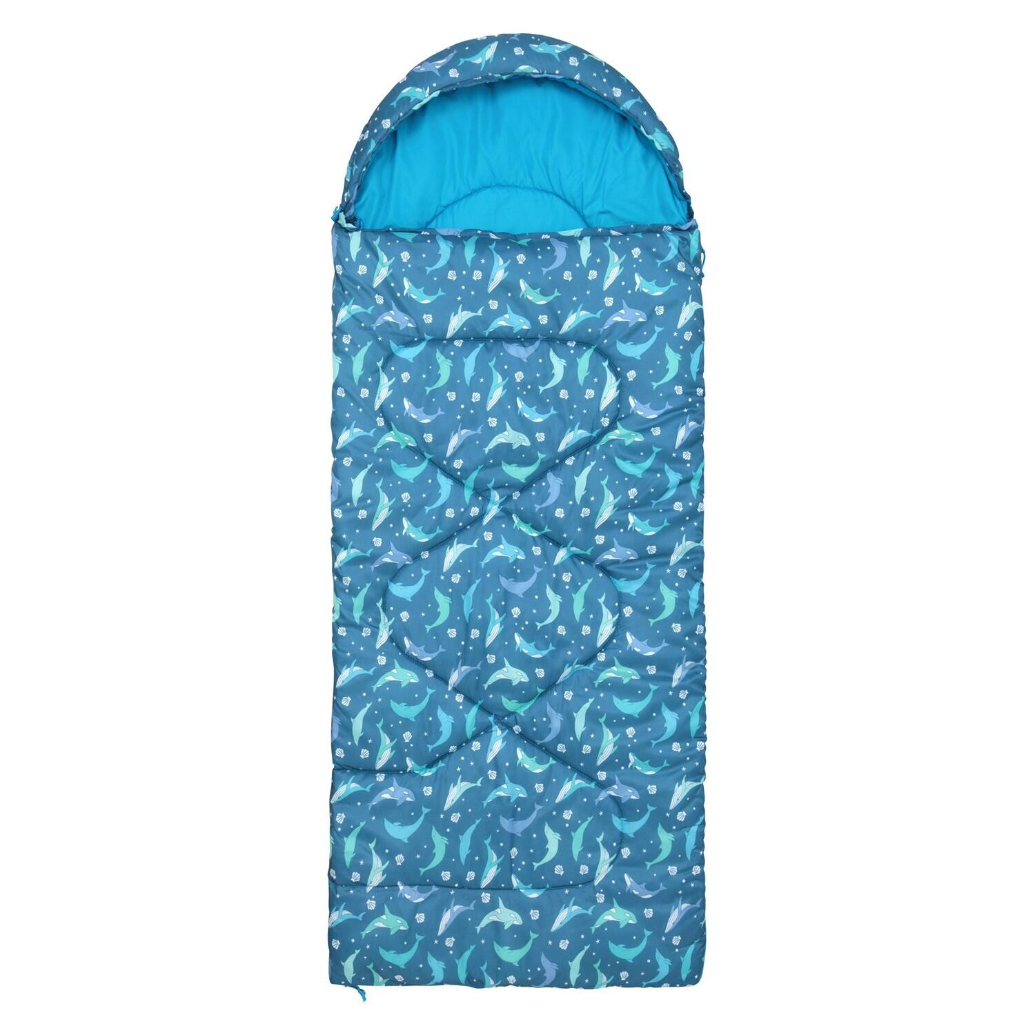 Sac De Couchage 2 Saisons Motif/style Vie Aquatique APEX Enfant (Bleu Imprimé) 4/4