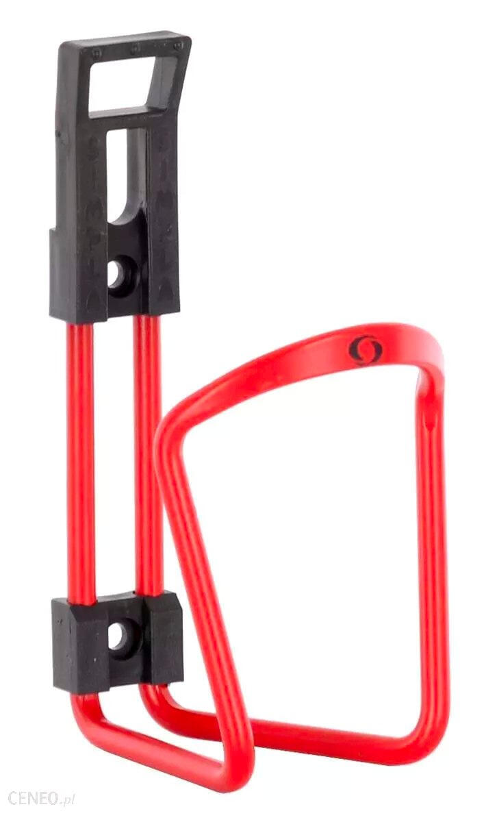 Koszyk bidonu rowerowego Simpla ALU STAR czerwony aluminiowy
