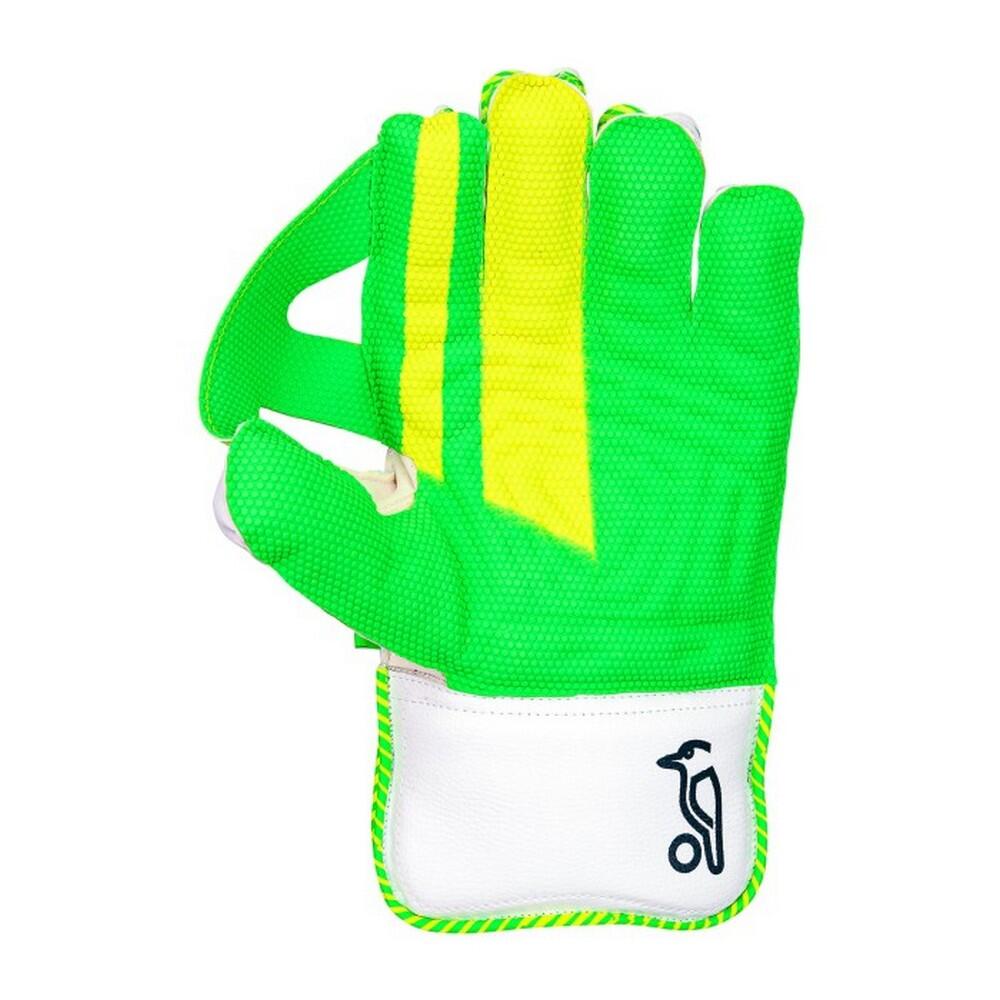 Childrens/Kids LC 4.0 Wicket Keeper Gloves (White/Green/Yellow) 2/2