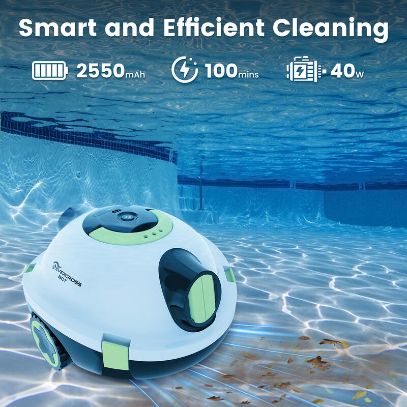Y10 Robot curățitor piscină fără fir, curățare automată, alb