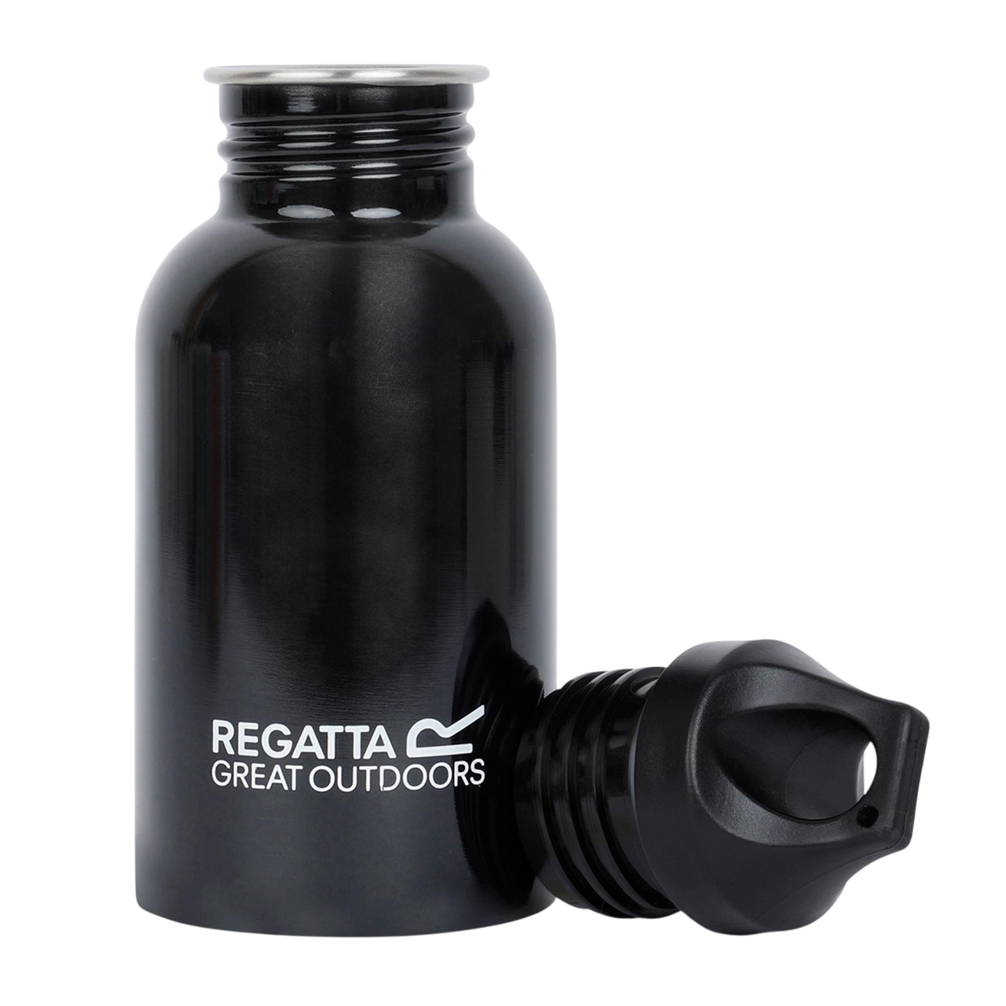 Roestvrij stalen 500ml waterfles (Zwart) 3/5