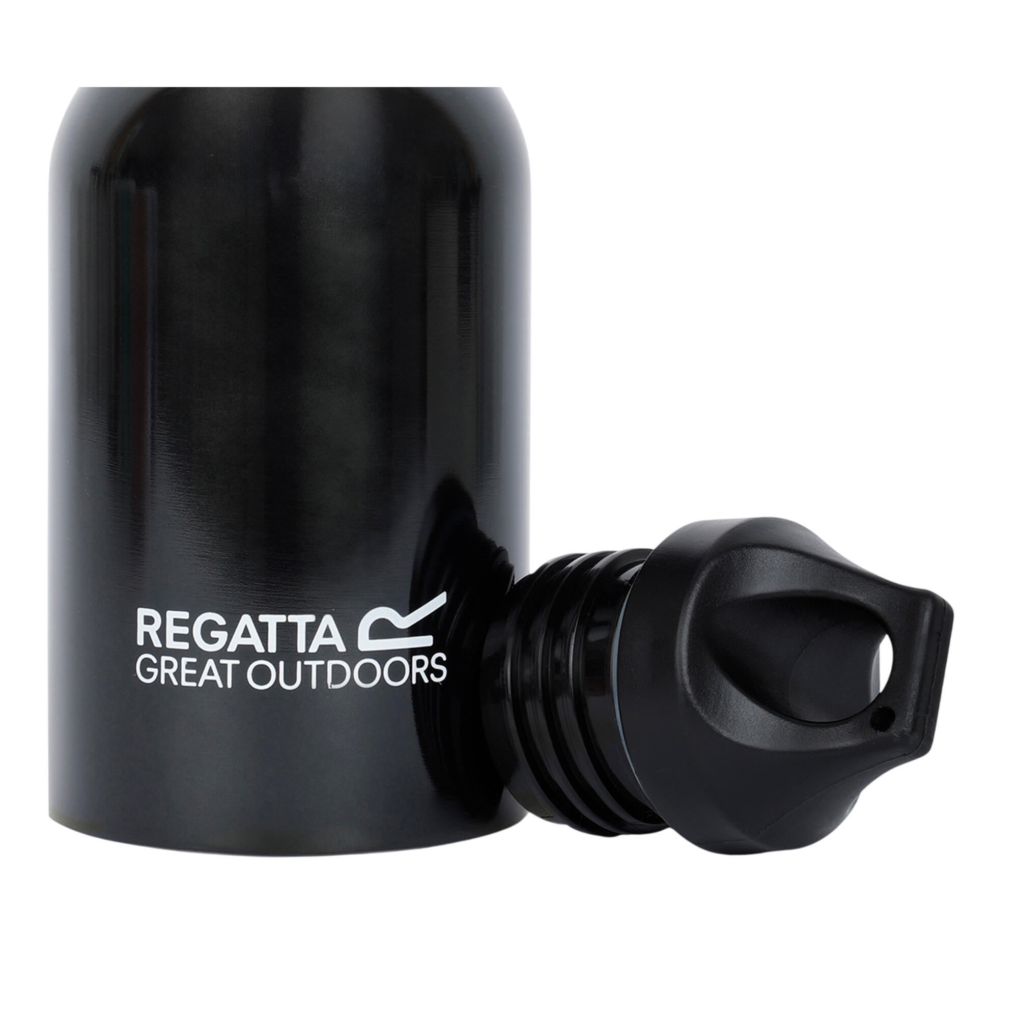 Roestvrij stalen 500ml waterfles (Zwart) 4/5